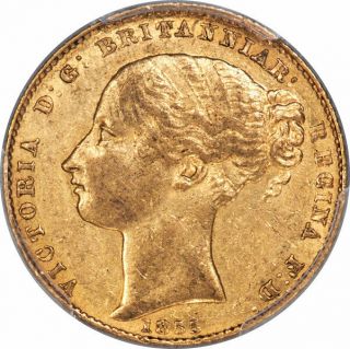 Australia: Victoria Gold Sovereign 1855 - Sydney Au55 Pcgs