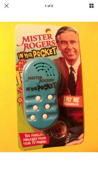 Mr.  Mister Rogers In Your Pocket Electronic Key Chain With 6 Phrases