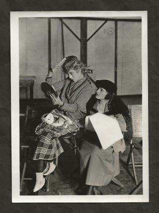 1918 Mary Pickford On The Set Orig Photo Pickford 