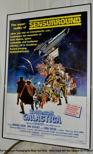 Battlestar Galactica (1978) 27 " X 40 " Framed Style " C " Folded Poster