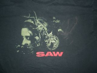 Saw Horror Movie Promo T - Shirt 2004 Black Xl Film