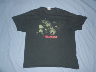 SAW horror Movie promo t - shirt 2004 black XL film 2
