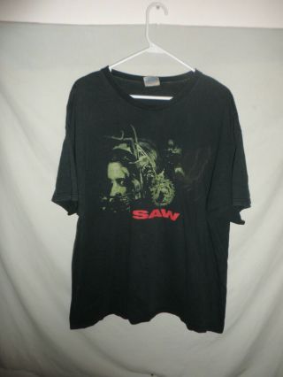 SAW horror Movie promo t - shirt 2004 black XL film 3