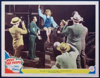 Meet The People Lucille Ball Dick Powell 1944 Lobby Card