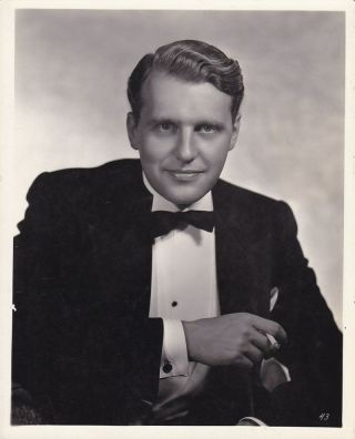 Ralph Bellamy Vintage 1930 Hurrell Stamped Fox Dbw Portrait Photo