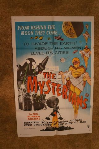 Mysterians Ishiro Honda Toho Japanese Sci - Fy One Sheet 1959