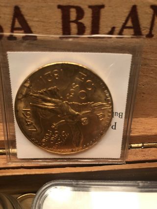 50 Peso Mexican Gold Coin,  1821 - 1947