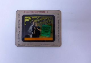 The Bishop Muder Case 1930 Movie Glass Slide Magic Lantern