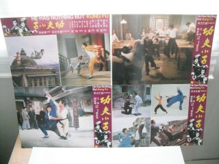 HE HAS NOTHING BUT KUNG FU non shaw brothers LOBBY CARDS 1977 GORDON LIU 3
