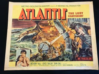 Atlantis The Lost Continent - U.  S Half Sheet 22x28 George Pal