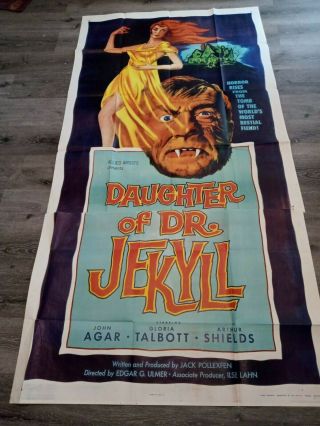 Daughter Of Dr.  Jekyll Movie Poster - 3 Sheet