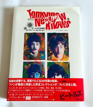 The Beatles Tomorrow Never Knows Japan Photo Book 1993 W/obi Hardcover