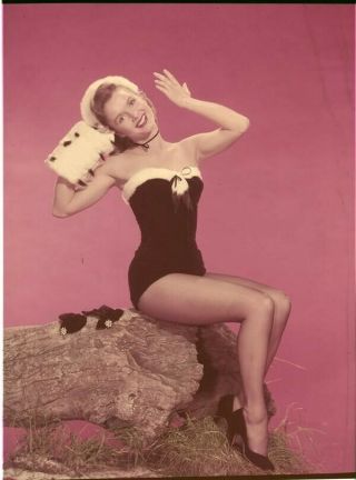 Debbie Reynolds Leggy Pin Up Glamour Pose 1950 