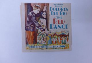 The Red Dance 1928 Movie Herald Memorabilia Dolores Del Rio