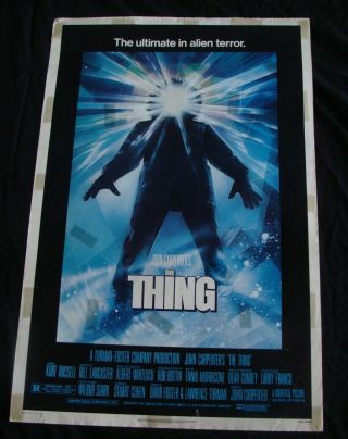 The Thing Movie Poster John Carpenter One Sheet 1982