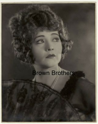 1920s Silent Film Betty Compson Oversized Dbw Photo By Eugene Robert Richee - Bb