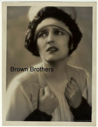 1920s Actress Carmel Myers Oversized Dbw Photo Blind Stamp Ruth Harriet Louise