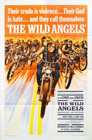 The Wild Angels 1966 Movie Poster 1 - Sheet Peter Fonda Nancy Sinatra