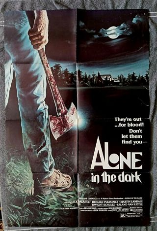 Alone In The Dark Movie Poster Donald Pleasence Horror Jack Palance Landau 1982