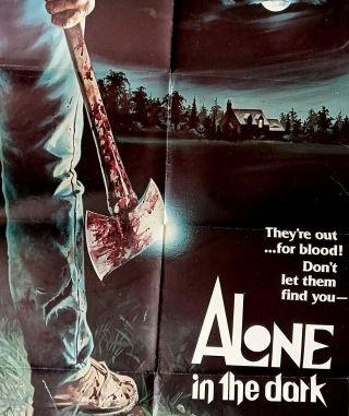 Alone in the Dark Movie Poster DONALD PLEASENCE Horror JACK PALANCE Landau 1982 2