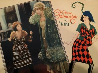Kiki - 1926 Norma Talmadge Silent Movie Lobby Card,  11 X 14 " Full Color,  Vgc,
