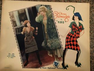 KIKI - 1926 NORMA TALMADGE silent movie Lobby Card,  11 X 14 