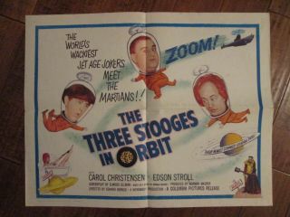 The Three Stooges In Orbit - 1962 Movie Poster - 3 Stooges