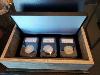 3 Authentic Atocha 8 Reales Silver Coins With Hidden Book Safe & Library