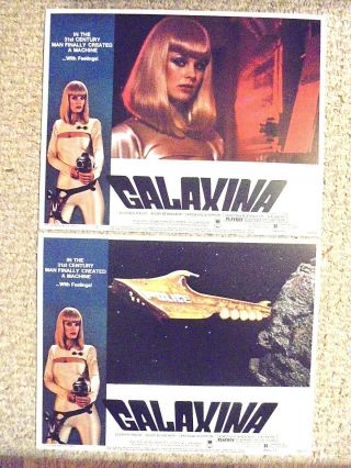Galaxina - Lobby Cards - Vintage 1980 - Mint/mint - 11 " X 14 " - Set Of 8 Cards - Playboy