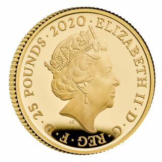 2020 Royal Music Legends Queen £25 Pound Gold Proof 1/4oz Coin Box 5