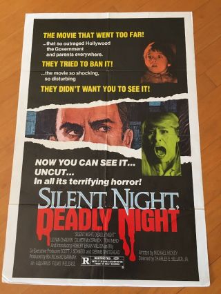 Silent Night,  Deadly Night One Sheet Movie Poster 1984 Horror