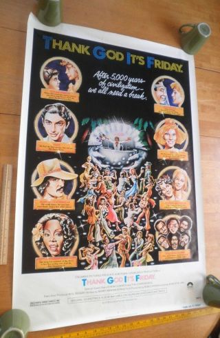 Thank God Its Friday Movie Poster Os 27x41 1978 Donna Summer Rolled