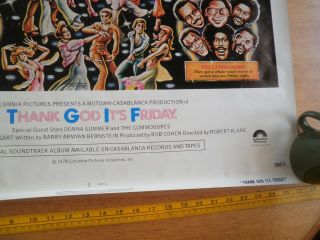 Thank God its Friday movie poster OS 27x41 1978 Donna Summer rolled 2