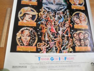 Thank God its Friday movie poster OS 27x41 1978 Donna Summer rolled 3
