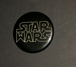 Rare - Star Wars 1977 Logo Theater Promotional Pin Button Badge