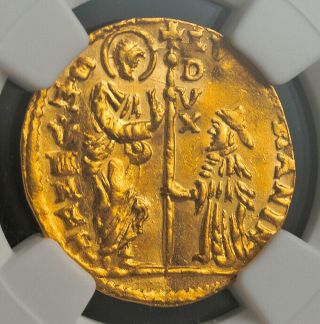 1789,  Venice,  Ludovico Manin.  Gold Zecchino Ducat Coin.  (3.  49gm) Ngc Ms - 61