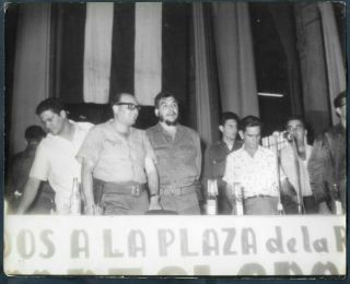1959 Historic Revolution Moment Ernesto Guevara Convokes Vtg Alberto Korda Y 81