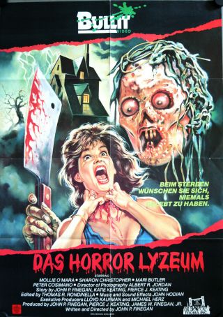 Girls School Screamers Troma German Video Movie Poster A1 Horror Lyzeum O 