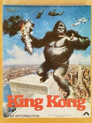 King Kong 1976 Movie Press Kit Jessica Lange,  Jeff Bridges,  Stills