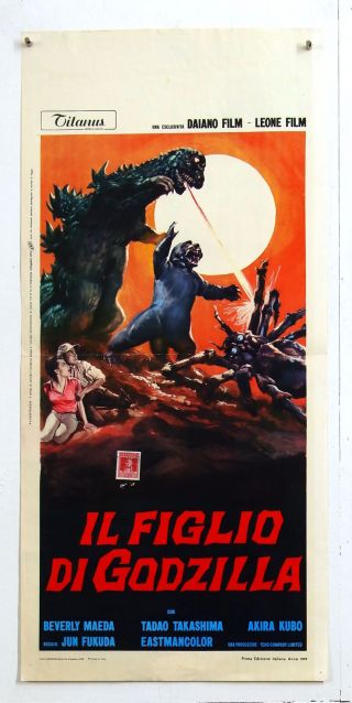 Italian Playbill - Son Of Godzilla - Maeda - Fukuda - Sci - Fi Orient - D96 - 16