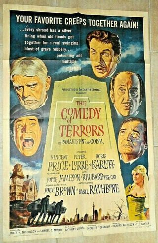 1 Sheet Movie Poster The Comedy Of Terrors 64/32