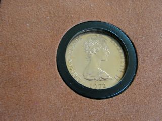 1972 Cayman Islands Wedding Anniversary $25 Dollar Gold Coin,  Proof 5