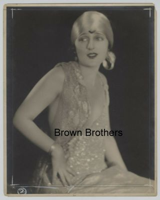 1920s Actress Flapper Carmel Myers Oversized Dbw Photo By Edwin Bower Hesser Bb