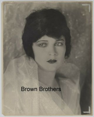1920s Hollywood Glamour Jacqueline Logan Oversized Dbw Photo By Edwin Hesser Bb