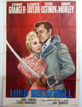 Poster 4sh - The Life And Times Of Beau Brummell - Liz Taylor - Adventure - C93 - 6