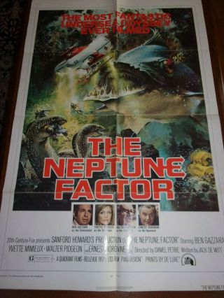 The Neptune Factor - 27 X 41 One Sheet Poster