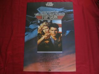 Top Gun 1986 Poster Tom Cruise Val Kilmer Maverick Iceman Kellymcgillis