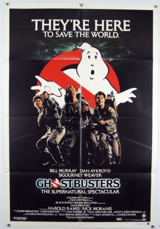 Ghostbusters Murray Weaver Aykroyd Comedy Horror Classic Aus 1 Sht 1984