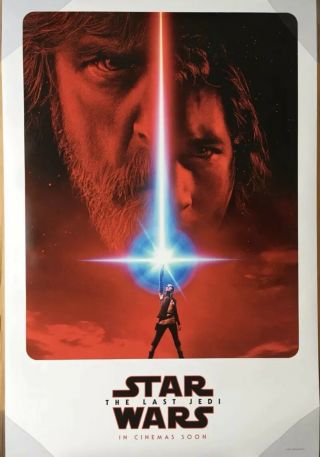 Star Wars The Last Jedi Movie Poster 2 Sided Ver B 27x40 Episode Viii