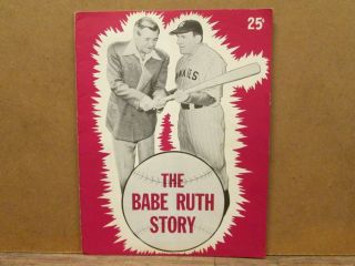 The Babe Ruth Story,  1948 Movie Program,  Very - Rare Program